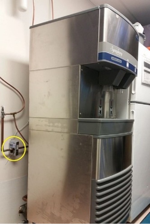 S38 unit on a commercial ice machine